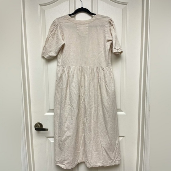 Pana Mina Cotton Flax Midi Dress - Picture 4 of 8